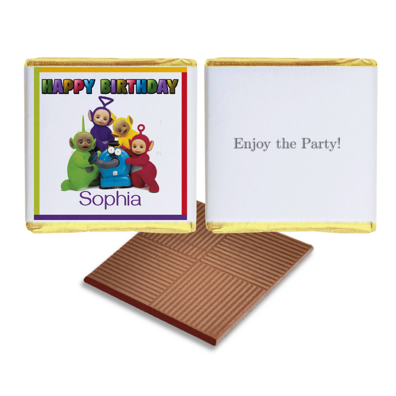 Teletubbies Personalised Chocolate Birthday Favours