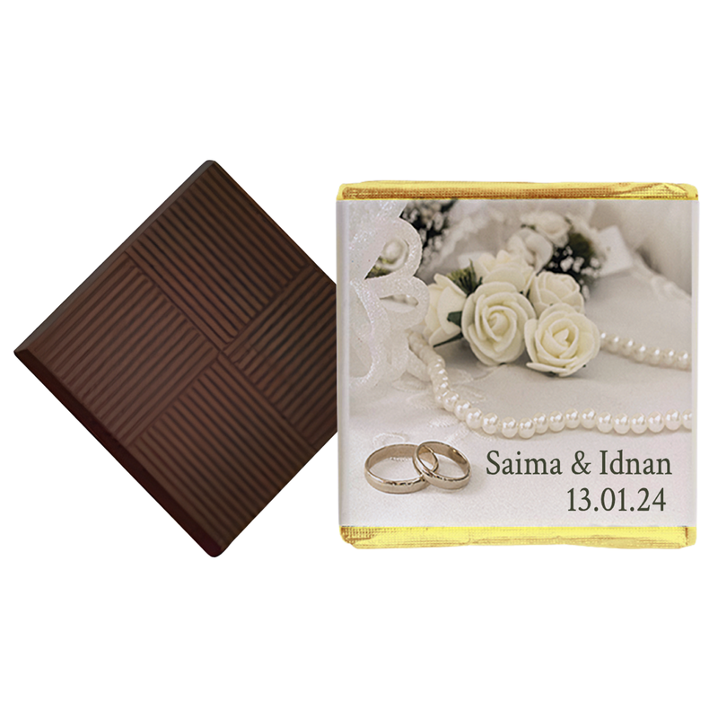 Ring and Pearls Chocolate Wedding Favours