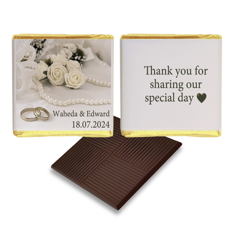 Ring and Pearls Chocolate Wedding Favours