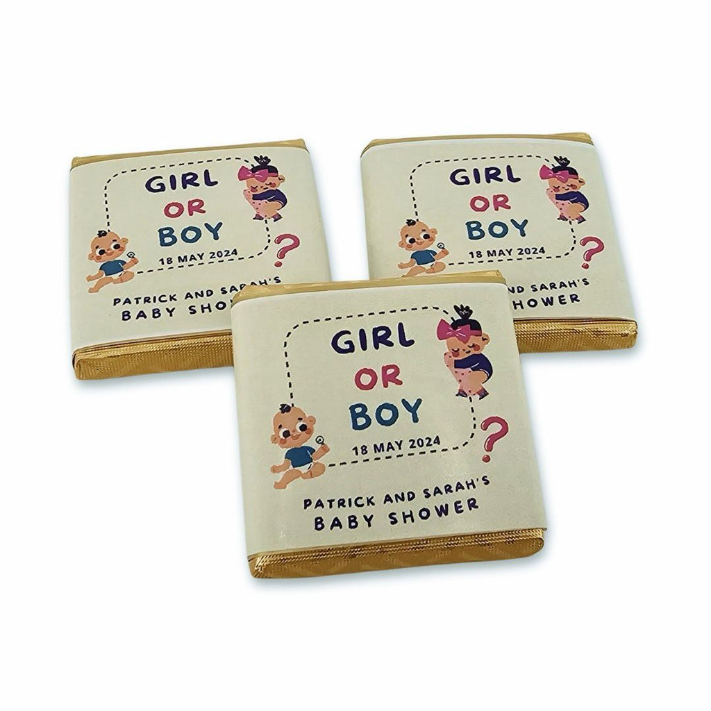 Girl or Boy Baby Shower Chocolates