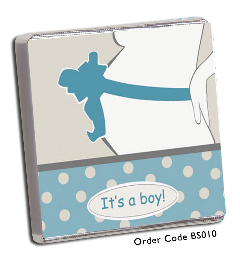 Silhouette of baby bump with blue bow