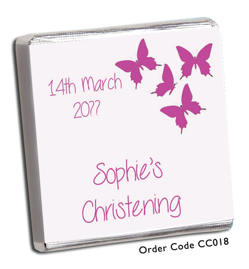 Pink Butterfly Naming Ceremony Favours