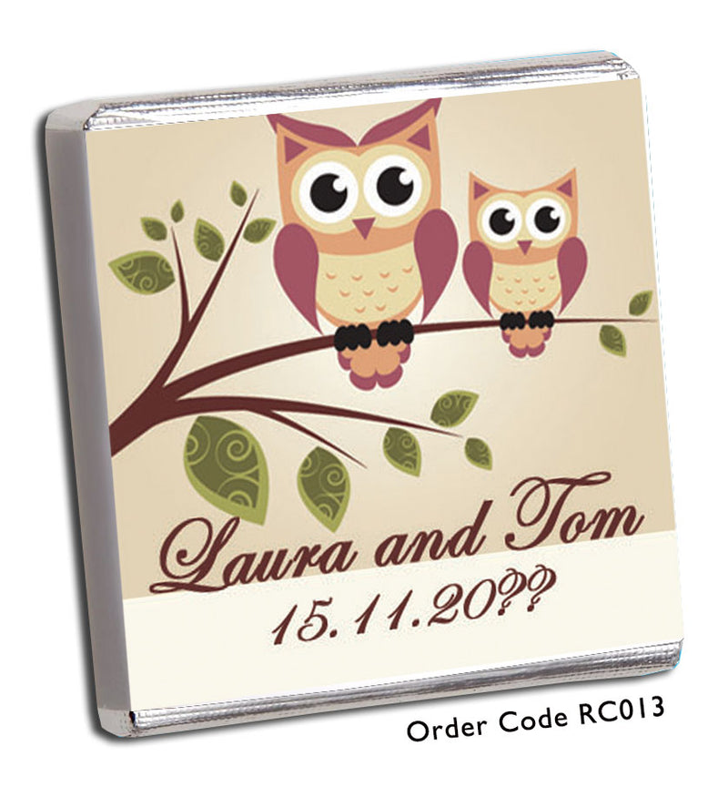 Two owls sat on a branch