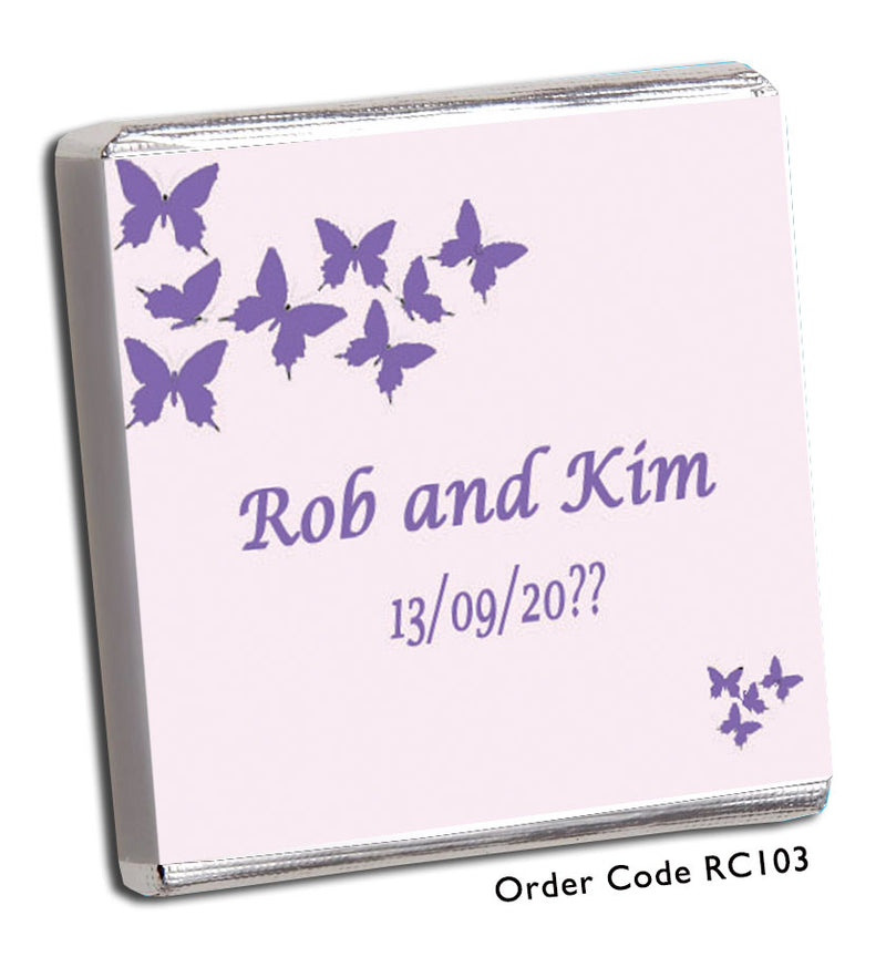 pink butterfly wedding favour