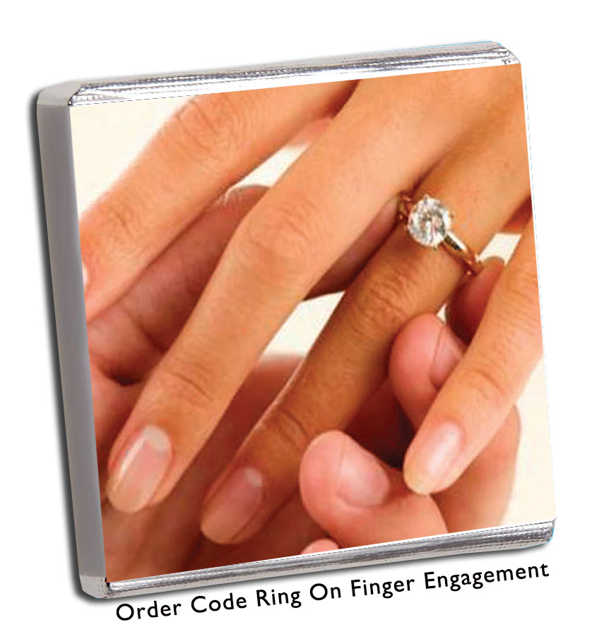 ring on finger engagement favour